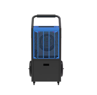 Déshumidificateur commercial métallique haute performance 50L, compresseur électrique industriel, contrôle par écran tactile, contrôlé par application, ROHS 800-1499
