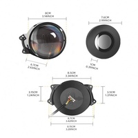 Lentilles de phares LED pour voiture, effet œil de démon