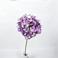 Prêt à expédier – Hortensia artificiel réaliste fait main en soie, tige unique, style européen, pour remise de diplôme, Noël – Livraison rapide pour la vente en gros