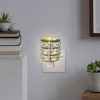 Diffuseur de cire LED mural à brancher, veilleuse, lampe aromatique 110-240V, chauffe-bougie en verre pour chambre, salon, cadeau