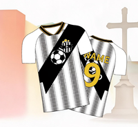 TF248 Neue Saison Italienisches Fußballtrikot Kurzarm Performance Match Kit Atmungsaktiv 100% Polyester Schnelltrocknend Maillots OEM