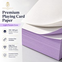 Cartes de poker en carton 310/320/330/340/350 g/m² avec noyau coloré anti-triche pour jeux de cartes de casino et ensembles de poker