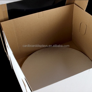 Hot Sales White Corrugated Cake <b>Box</b> Square Tall Cake <b>Box</b> with PVC Window - Product Image 5