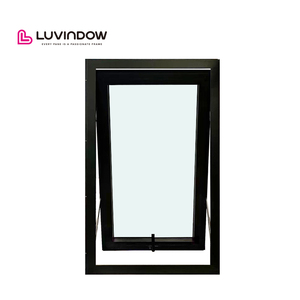 Fenêtre à auvent en aluminium à manivelle, style moderne avec grille, pour fenêtres de remplacement - Product Image 1