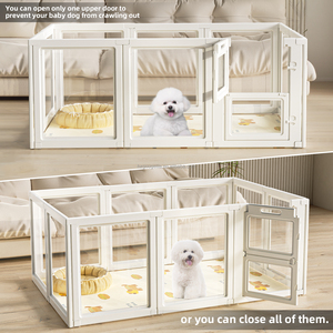 Box <span class=keywords><strong>per</strong></span> Animali Domestici Modulare in Acrilico Trasparente, Facile <span class=keywords><strong>da</strong></span> Montare, Recinto Portatile <span class=keywords><strong>per</strong></span> <span class=keywords><strong>Cani</strong></span> <span class=keywords><strong>da</strong></span> Interno, Addestramento Cuccioli, Supporto OEM - Product Image 2