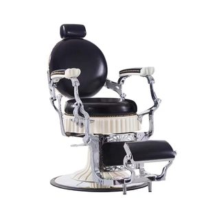 Vintage Foldable Barber Shop Chair Height Adjustable Old-Fashioned Oil <b>Head</b> <b>Styling</b> Chair Dedicated Men's Hairdressing Salon - Product Image 2