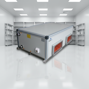 Unité de traitement d'air horizontale de 18 tonnes à montage au plafond pour système CVC de bureaux, écoles et magasins de détail, configuration horizontale AHU - Product Image 2
