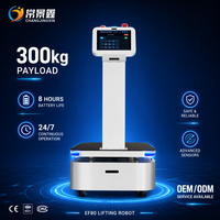 Robot AMR d'interlogistique d'entrepôt EF80 300KG avec laser SLAM, levage autonome et transport d'étagères, Changjingxin ISO9001 6-8H