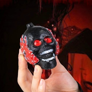 Sifflet de mort tête de mort d'horreur avec mains de squelette, bruit de cri de fantôme aztèque maya, cadeau d'Halloween pour enfants - Product Image 5
