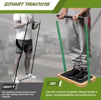 Plateforme de fitness antidérapante en bambou, best-seller d'usine, planche d'exercice robuste pour entraînements à domicile