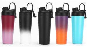 Botella Mezcladora de Proteínas de Acero Inoxidable Aislada Reutilizable y Colorida con Botella de Vacío de Gran Capacidad para Uso en Campamentos - Product Image 6