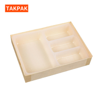 Boîte à lunch en bois, conteneur alimentaire pliable en bois avec intérieur et couvercle
