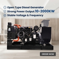 Générateur diesel silencieux de type 100 kW 100 kVA à démarrage automatique, châssis ouvert, avec panneau AMF, 220 V 50 Hz ATS |   Générateur diesel à vendre