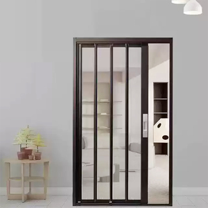 Kim cương lưới Chống Trộm Chống muỗi trượt Kính thiên văn màn hình Cửa thép không gỉ Khóa vô hình gấp Hợp kim nhôm - Product Image 3