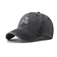Gorra de béisbol sin estructura de 6 paneles bordada logotipo bordado personalizado sombrero de papá lavado