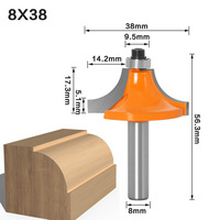 Fraise à bois de 8 mm pour menuiserie, fraise à tenon, couteau à joint de plancher, couteau à languette