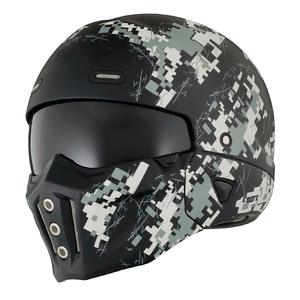 Casque intégral camouflage unisexe homologué DOT, visière rabattable en ABS, taille XL, pour toutes les saisons - Product Image 5