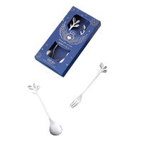 Ensemble de cuillères et fourchettes en métal durable en forme de plomb, idéal pour le café, les desserts, la vaisselle de table, la cuisine et les cafés