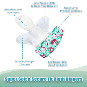 Famicheer-<span class=keywords><strong>couche</strong></span> <span class=keywords><strong>en</strong></span> tissu imperméable taille unique avec insertion - Product Image 5