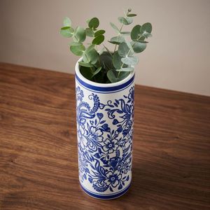 <span class=keywords><strong>Vase</strong></span> en <span class=keywords><strong>porcelaine</strong></span> bleue et <span class=keywords><strong>blanche</strong></span> de style zen chinois ARM LVG, artisanal, peinture vintage florale, décoration orientale pour la maison, <span class=keywords><strong>vase</strong></span> en céramique, grès - Product Image 5