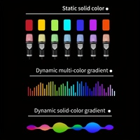 Microfono a Condensatore Professionale Oneleader GAM-ME4-RGB, USB Cablato, Cardioide, con Cancellazione del Rumore e Illuminazione RGB per Registrazioni Desktop