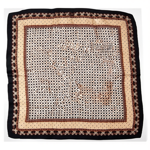 Foulard Quadrato 70x70Cm con Motivo a Puntini e Lettere, Piccolo Fazzoletto Accessorio di Moda - Product Image 2