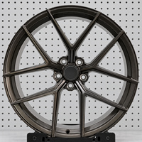 Jantes Drag Racing 5x114.3, 18-20 pouces, concaves profondes, finition mate gris foncé pour BMW, Land Rover, Rolls-Royce, Nissan, Mercedes-AMG