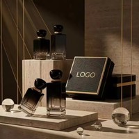 Botol Parfum Kaca Bentuk Unik 100ml, Botol Kosong Kaca Tebal, Dapat Dikustomisasi Logo untuk Parfum