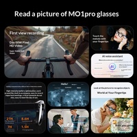Nouvelles lunettes intelligentes M01Pro avec caméra 800W pixels, traduction IA, identification d'objets, fonction d'appel ChatGPT