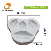 AK Personnalisé Lèvres 3D Silicone Fondant Gâteau Moules Chocolat Décorations pour Gâteau Décoration Fournitures Pâtisserie Outils
