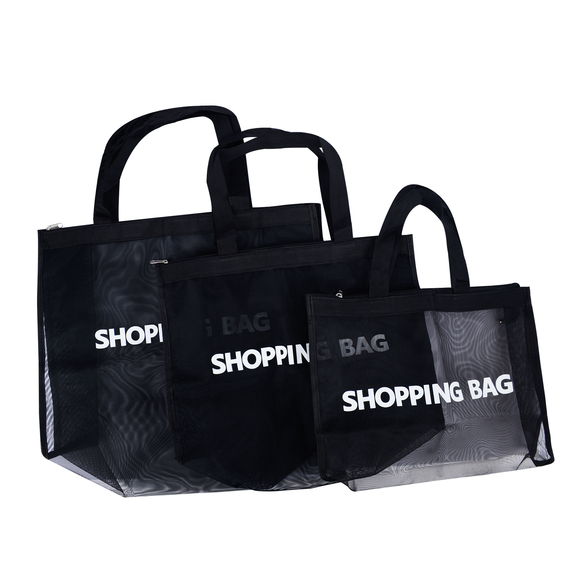 Portable Light Weight Polyester Mesh Tote