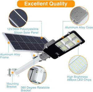 ไฟถนนโซลาร์เซลล์ออลอินวัน IP65 สำหรับภายนอกอาคาร พร้อมรีโมทคอนโทรล ความสว่าง 6500LM ประสิทธิภาพสูง ใช้งานได้ 8-12 ชั่วโมง ติดตั้งง่าย - Product Image 3