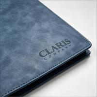 Carpeta de Anillas de 3 Anillos de 1 Pulgada con Logotipo Personalizado en Relieve, Bajo MOQ, de Cuero PU, Organizador de Archivos, Cuaderno, Planificador, Portafolio
