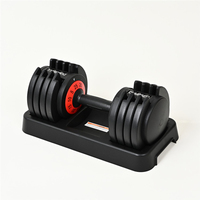 Ensemble d'haltères ronds chromés réglables pour salle de sport à domicile 20kg et 25 kgPoids pour exercice Fitness Tool