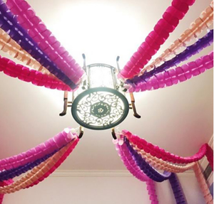 Ruban décoratif en <span class=keywords><strong>papier</strong></span> trèfle à quatre feuilles pour mariage et fête, avec thèmes Noël et Ramadan, à suspendre - Product Image 4