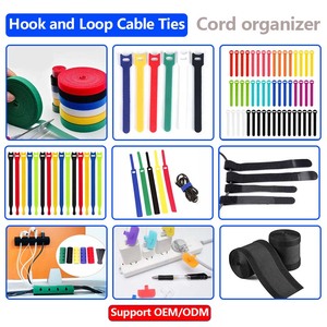 Paquete <span class=keywords><strong>de</strong></span> 10 Bridas Reutilizables <span class=keywords><strong>para</strong></span> Cables <span class=keywords><strong>de</strong></span> 4+6+8+10 Pulgadas, Multiusos, con Gancho y Bucle, <span class=keywords><strong>para</strong></span> Organización <span class=keywords><strong>de</strong></span> Cables - Product Image 5