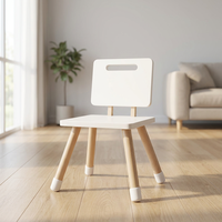 Chaise en bois pour enfants Nordic Safe, montage facile, chaise en bois écologique pour enfants
