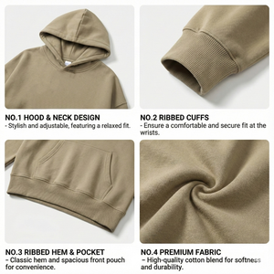 Sweat-shirts personnalisés avec logo, 100% coton, modèle TKAN1147D, vente en gros, haute qualité, molleton épais, streetwear, vêtements de sport pour hommes - Product Image 2