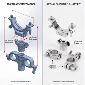 Support d'objectif de cinéma et matériel de studio sur mesure en métal, conçu à partir de dessins techniques et de plans CAO, fabrication métallique professionnelle de pointe - Product Image 1