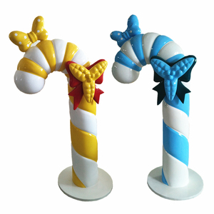 Bastón de caramelo navideño de fibra de vidrio de 6 pies - Product Image 6