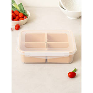 Contenitore rettangolare per alimenti da 1.5 L con 4 scomparti separati - Product Image 1