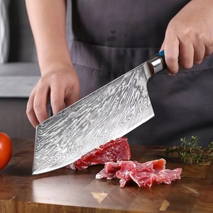 <span class=keywords><strong>Set</strong></span> di <span class=keywords><strong>coltelli</strong></span> <span class=keywords><strong>da</strong></span> cucina fatti a mano in acciaio damasco VG10 Core affilato coltello <span class=keywords><strong>da</strong></span> Chef con manico in resina per posate <span class=keywords><strong>professionali</strong></span> con verdure a base di carne - Product Image 4