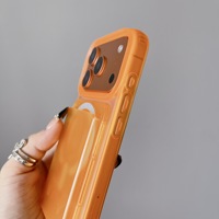 Coque de téléphone antichoc magnétique en TPU+PC pour 13 Pro Max/12 Pro/11 avec porte-cartes 3-en-1 et cordon de cou – Vente en gros