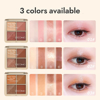 Haute Qualité Quatre Couleurs Mat Fine Glitter Highlight Palette De Fard À Paupières Finition Fine Scintillante Texture Lisse Ombre À Paupières