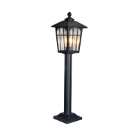 Lanterne de jardin classique avec verre côtelé pour l'éclairage des allées de villa