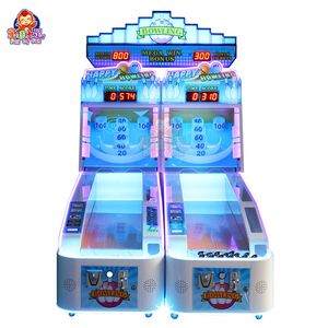 Machine de jeu d'arcade à monnayeur pour 2 joueurs, type Happy Bowling, avec système de récompense par tickets et enregistrement des scores - Product Image 1