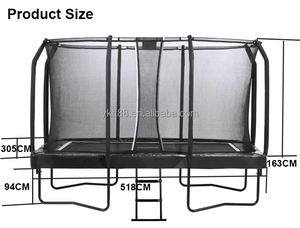 Tengtai 하이 퀄리티 11 * 16ft 홈 체육관 키즈 야외 트램폴린 안전 그물 부드러운 거품 소재 새로운 디자인 - Product Image 4