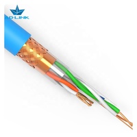 Kabel LAN PVC Cat6 SFTP Indoor Berkualitas Baik 250MHz 1000Mbps Kecepatan Broadband dengan Konduktor OFC dan Bersertifikasi CE/FCC