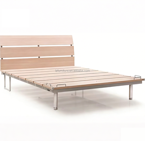Hostel Hotel Small Apartment School Condo Furniture Bedroom Wooden <b>Queen</b> <b>Size</b> <b>Bed</b> <b>Bed</b> Slats Modern Durable 5-Year Warranty - Product Image 2