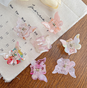 Liwu sevimli Mini tatlı kelebek saç kelepçesi küçük asetat saç klipleri kızlar için günlük kullanım aksesuar kadın-uyumlu - Product Image 4